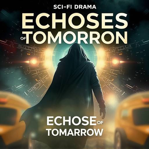 Poster for 'Echoes of Tomorrow', a sci-fi drama about time travel and its consequences.