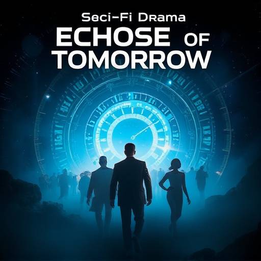 Poster for 'Echoes of Tomorrow', a sci-fi drama about time travel and its consequences.