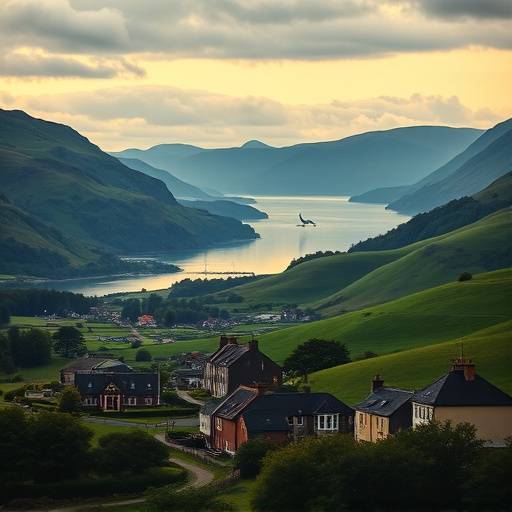 Poster for 'Loch Ness Laughs', a rural comedy series set in the Scottish Highlands.