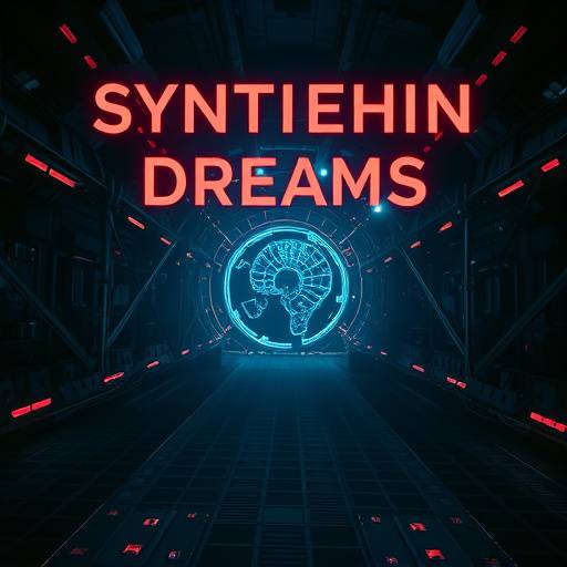 Poster for 'Synthetic Dreams', a dystopian series exploring the ethical implications of advanced AI.