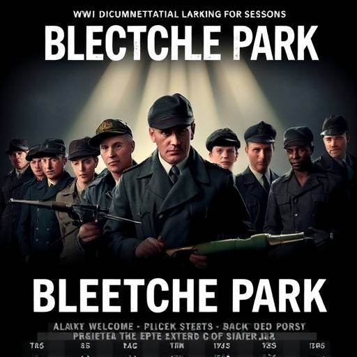 Poster for 'The Codebreakers', a historical documentary about the Bletchley Park codebreakers during World War II.
